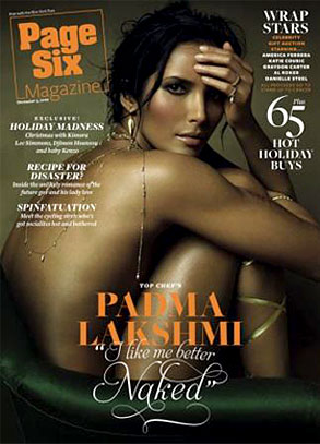 Padma Lakshmi, Page Six Magazine, Cover Padma Lakshmi, Page Six Magazine, Cover
